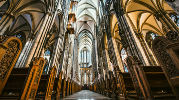 Eine Kathedrale aus der Gotik