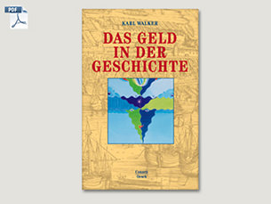 Cover: Das Geld in der Geschichte. Von Karl Walker, Conzett Verlag.